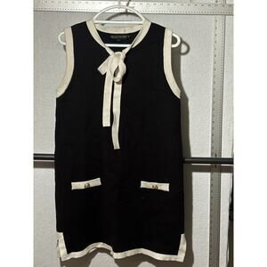 English Factory Sleeveless Mini Blouse Blk Size L
